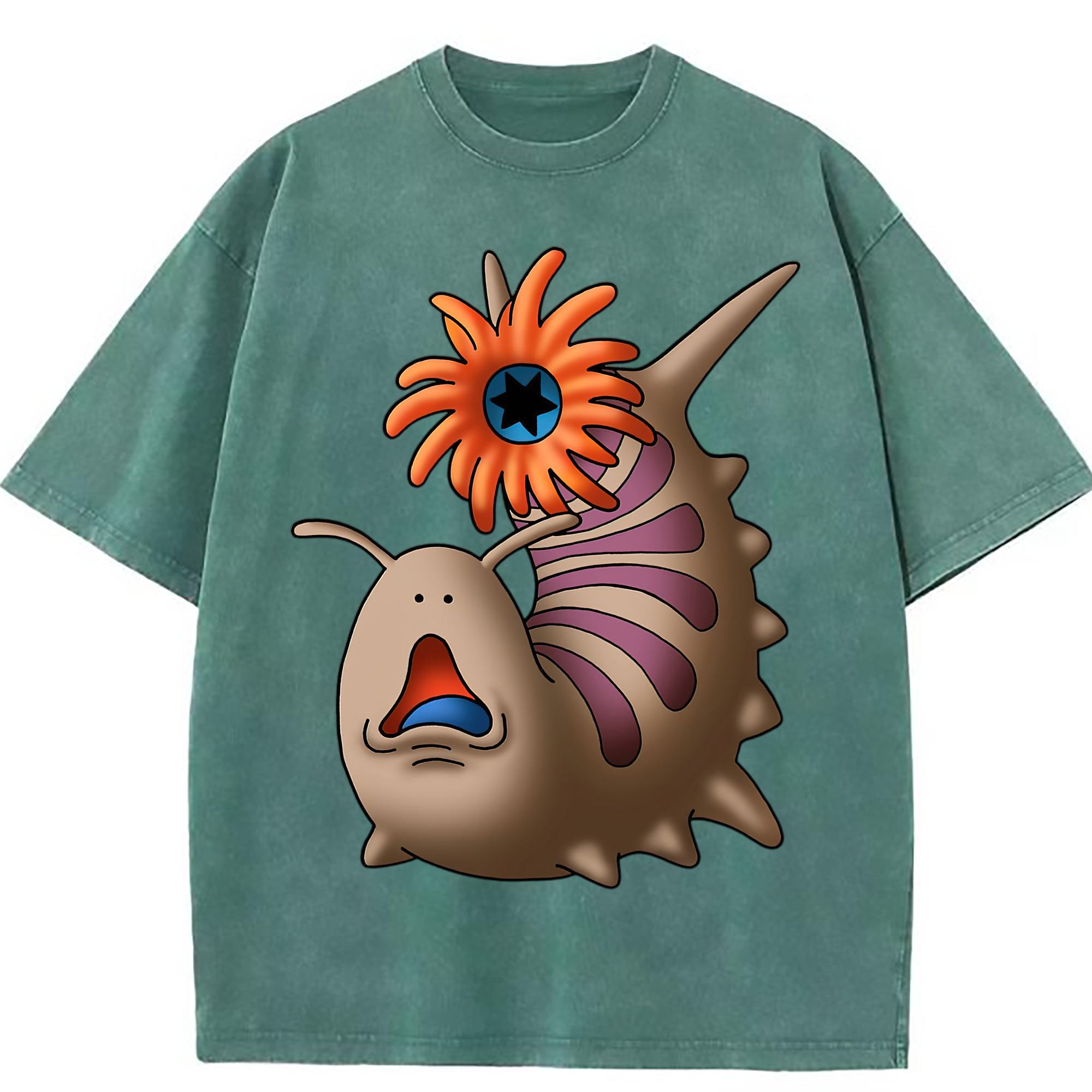 （画像用） ドラゴンクエスト Doragon Kuesuto Dragon Quest 綿100% ヴィンテージ風 半袖Tシャツ（フロントプリント）